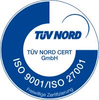 ISO 9001/27001 certification logo